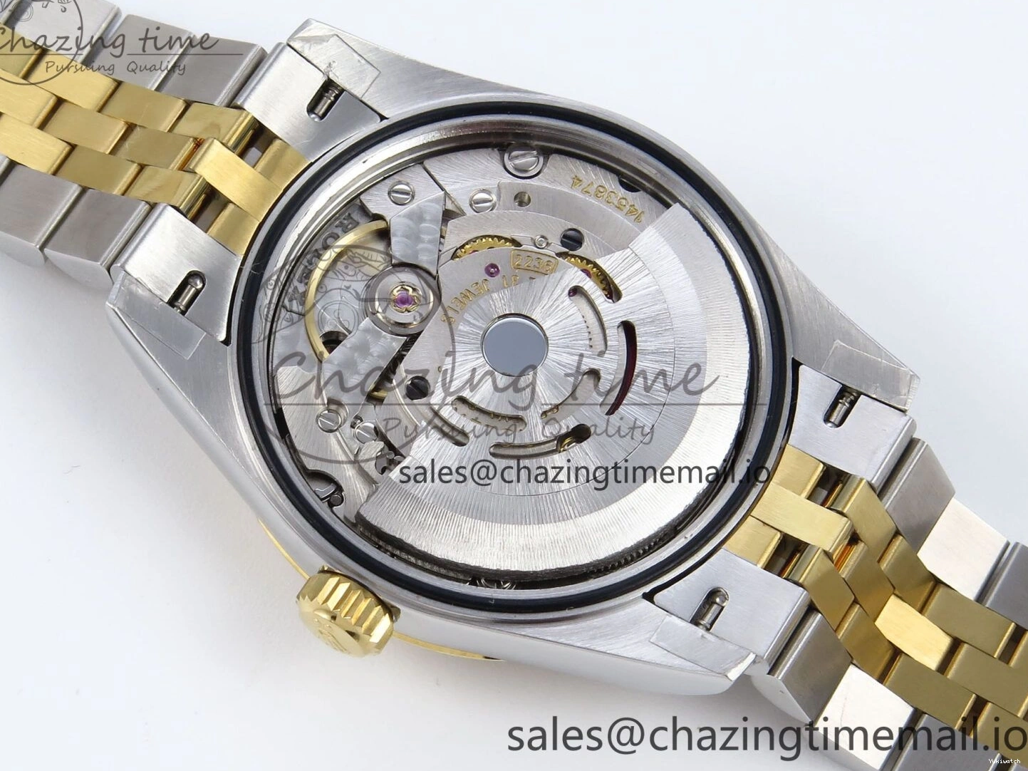 JARF 904L YG Diamonds SS Jubilee Edition Gray 278383RBR Roman 1:1 Best 31 on Steel Bracelet DateJust Dial HZ2236 0502